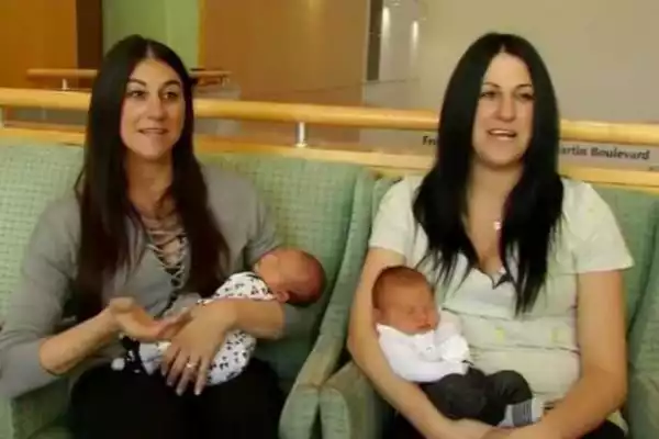 Twin Sisters Give Birth To Baby Boys On The Same Day {See Photos}